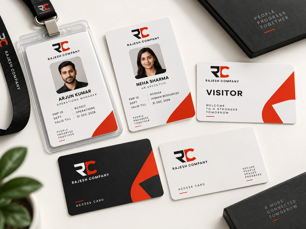 Illustrative pvc id & access cards
